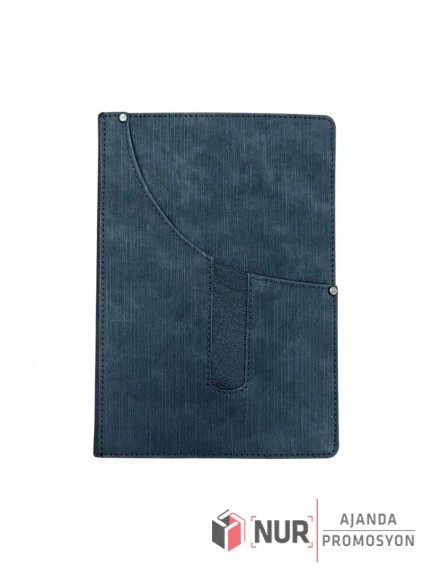Termo Deri Kapaklı Cepli Tarihsiz Defter